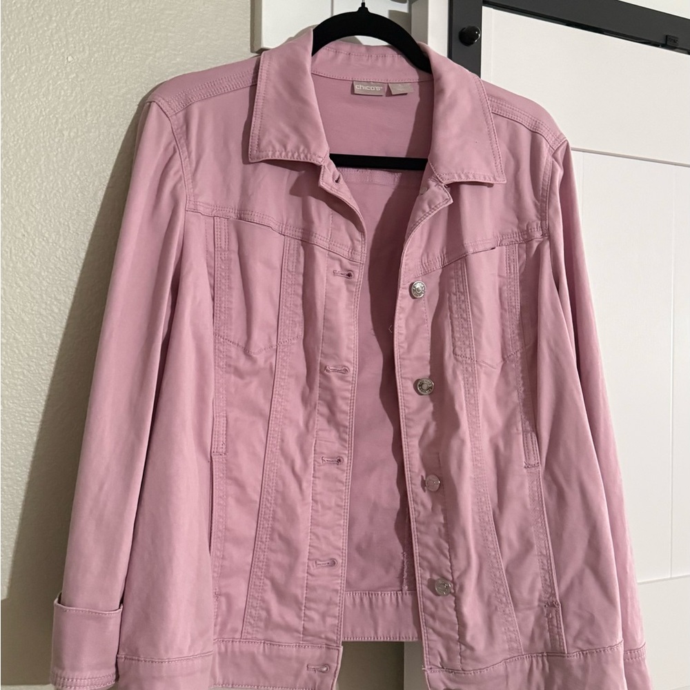 Chico's Light Pink Jean Jacket